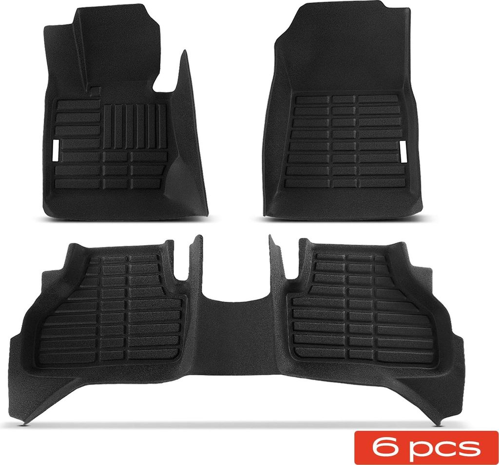 Frankberg 3x Gummimatten Automatten Fußmatten Vorne Hinten für BMW X3 F25 1.6L 2.0L 3.0L