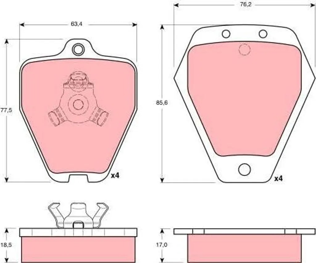 Plaquettes TRW GDB1323 : Stop aux Bruits et Vibrations de Freinage A4