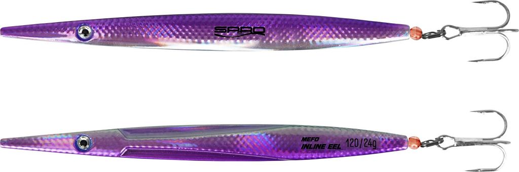 Spro Mefo Inline Eel Herring 95 16G - Meerforellenblinker, Gewicht:24g, Länge:12cm, Farbe:Purple