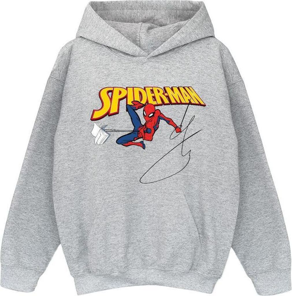 Marvel - "With A Book" Kapuzenpullover für Jungen BI49560 (116) (Grau)