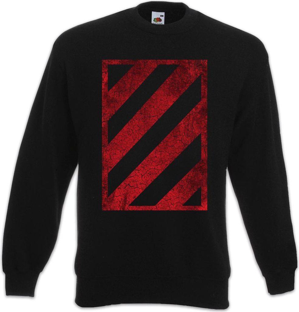Urban Backwoods Red Black Hazard, Sweatshirt, Farbe: Schwarz, Größe: S