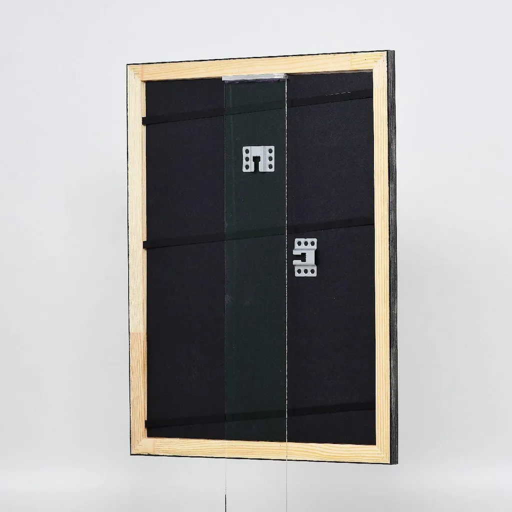 Cornice Argento 10,5x14,8 cm Legno Effect con Vetro Anti-Riflesso - 11