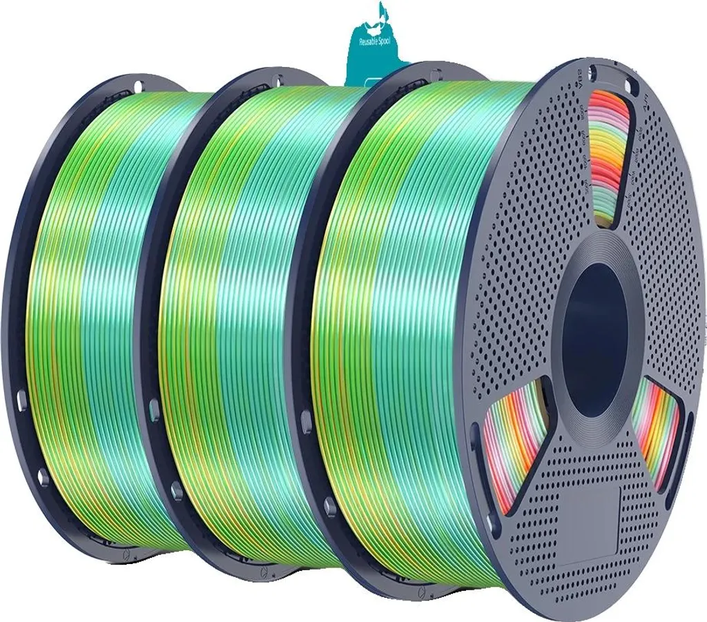 Filamento 3D Multicolore Sfumato PLA Plus Silk RB01 1.75mm 1kg