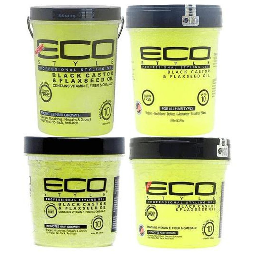 Eco Styler Black Castor & Flax Seed Oil 8oz Produktbild 