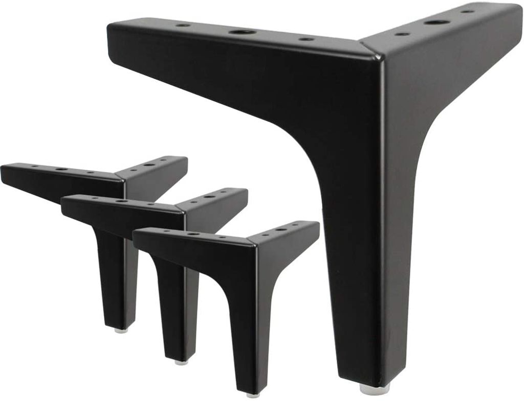 4 Stück Eisen Möbel Schrank Beine, Sofa Beine Metall Möbel DIY Tisch Beine  Schrank Füße Metall Möbel Füße für Couchtisch schräge konische Beine