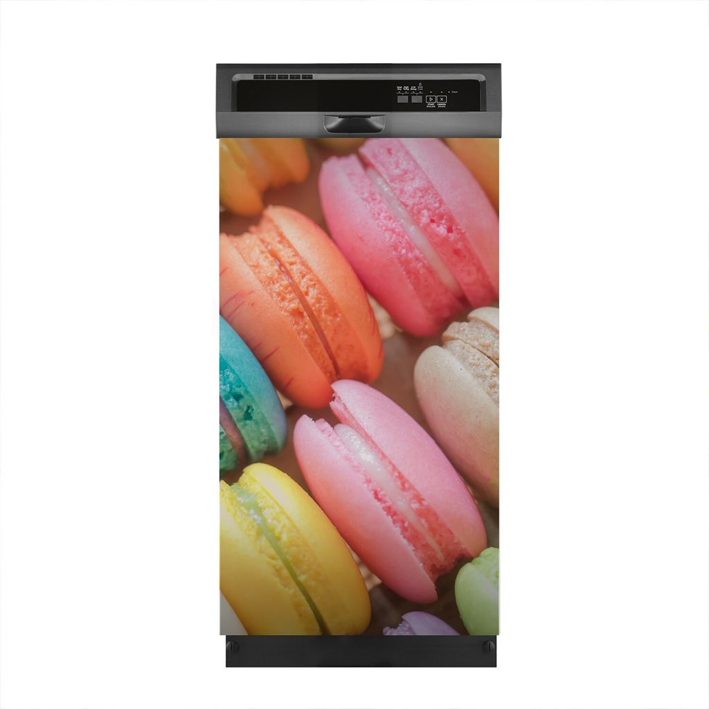 Aufkleber sticker 45x80 cm Dekorative folie Spülmaschine - bunte Macarons Dessert