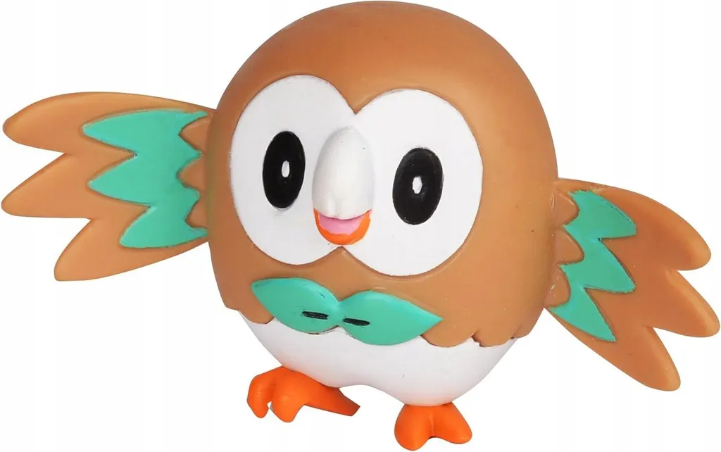 Set de Figurines de Combat Pokemon Rowlet et Litten en PVC Haute Qualité