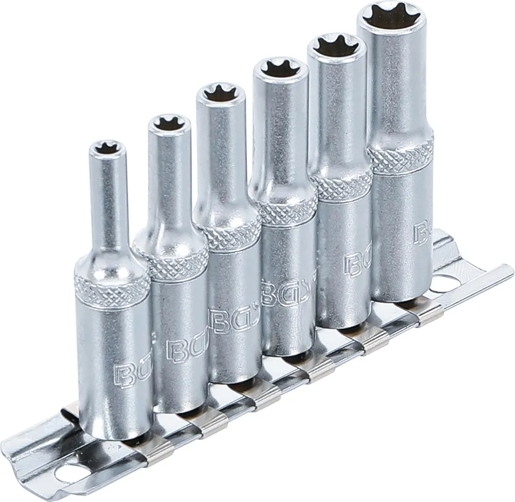 Set Bussole Lunghe BGS 6403 Profilo E E4-E10 Attacco 1/4 Pollici - 4