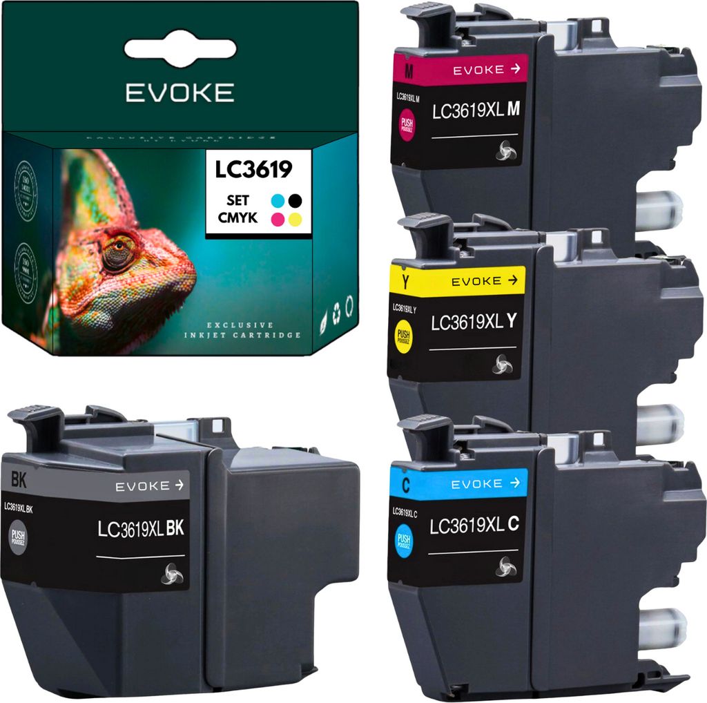 Inktpatronen voor Brother LC3619XL CMYK, geschikt voor LC Productafbeelding 