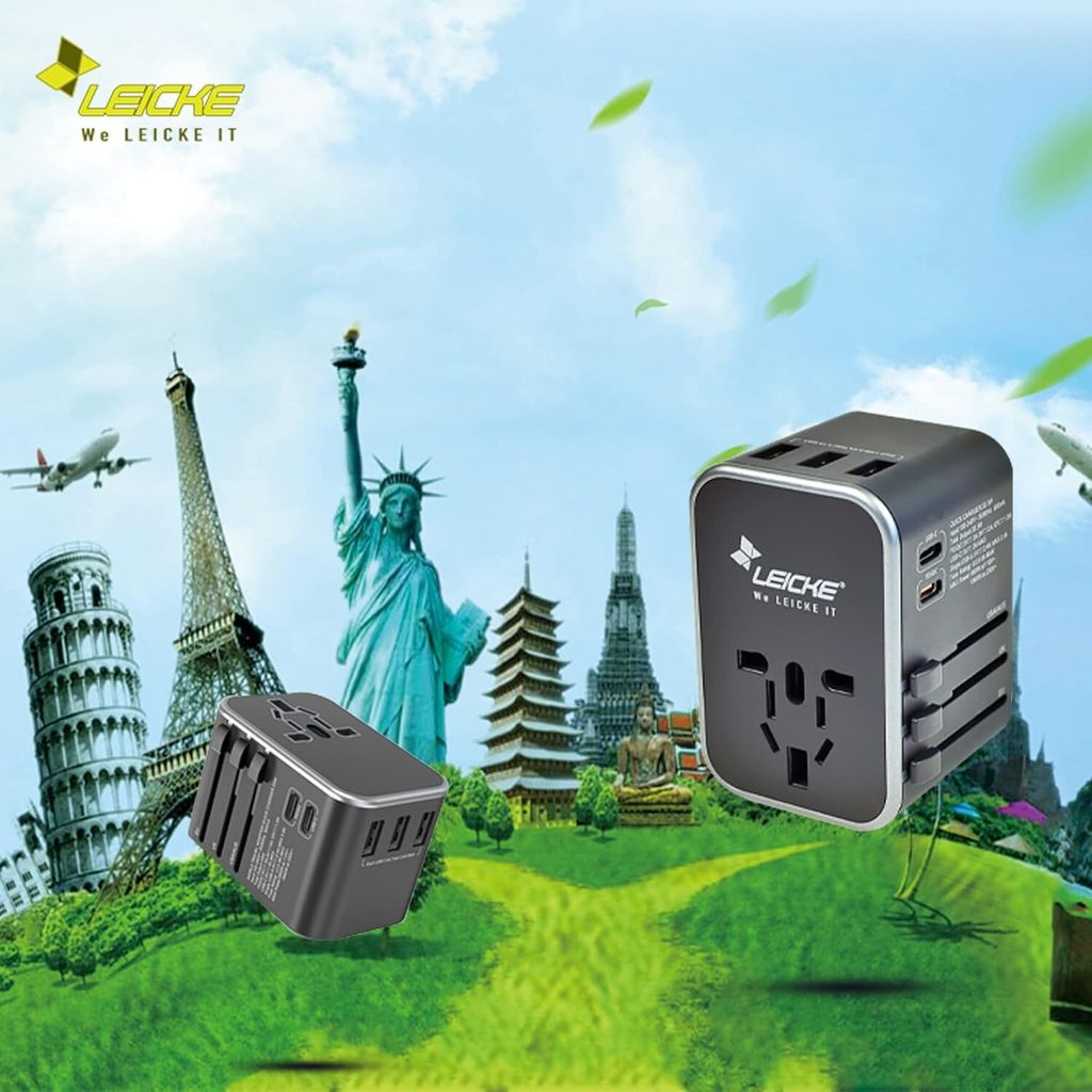 LEICKE Universaler Reiseadapter internationaler Produktbild 7