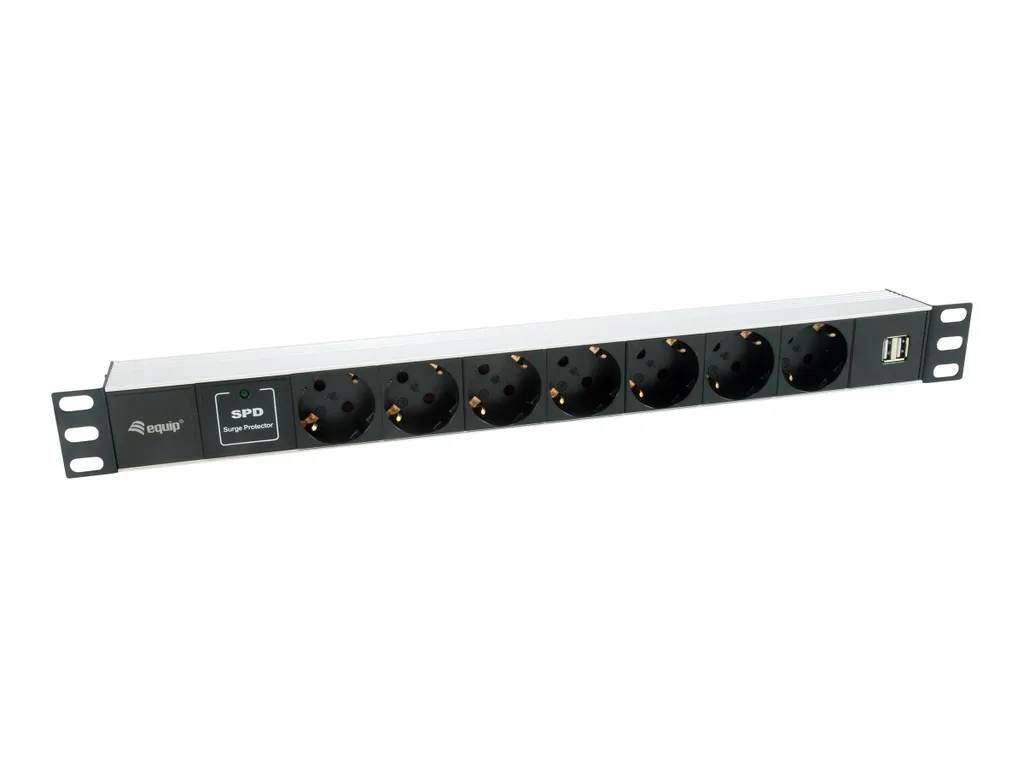 Évitez les Surtensions : Multiprise Rack 19 Alu 7 Prises et 2 USB-A