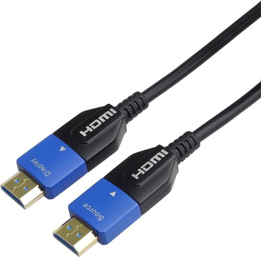 PremiumCord Ultra High Speed HDMI 2.1 optisches AOC Glasfaserkabel 8K@60Hz, vergoldete Stecker 30 m
