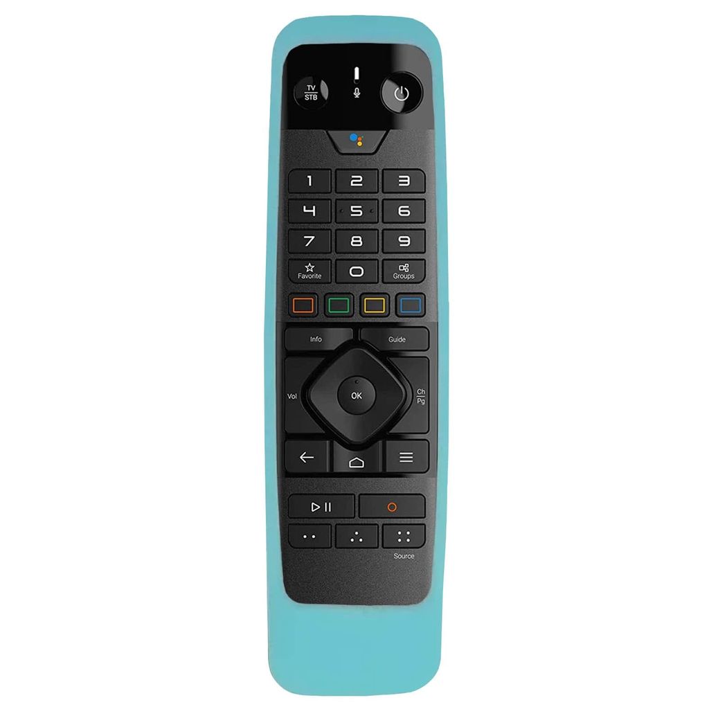 Silikon Schutzhülle Für AT&T TV Now/DirecTV Fernbedienung C71KW – 2 Stück, Leuchtend Grün/blau