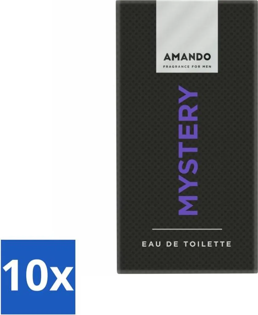 Amando Mystery Eau de Toilette 50 ml - Vorteilspack - 10 Stücke