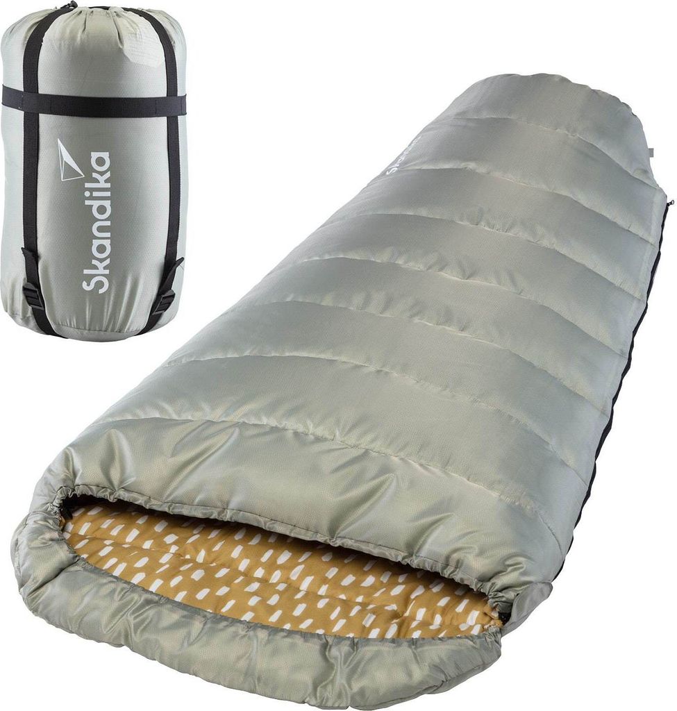 Skandika Mumienschlafsack Vegas, RV rechts, salbei