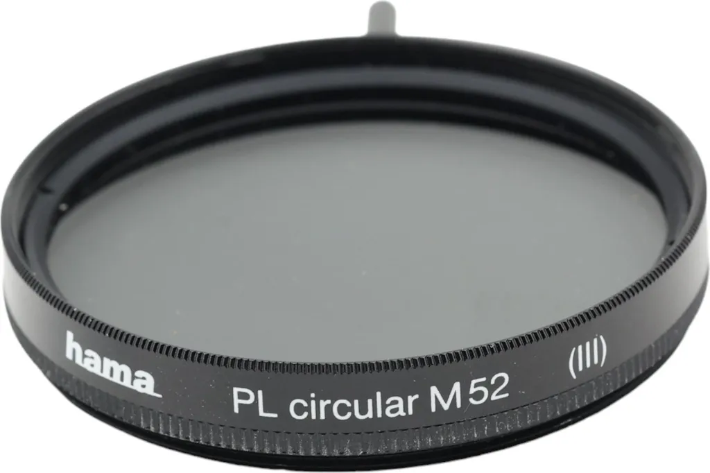 Hama Polarisations-Filter, 72552, Filtro Circolare Polarizzatore, 52 mm, Nero