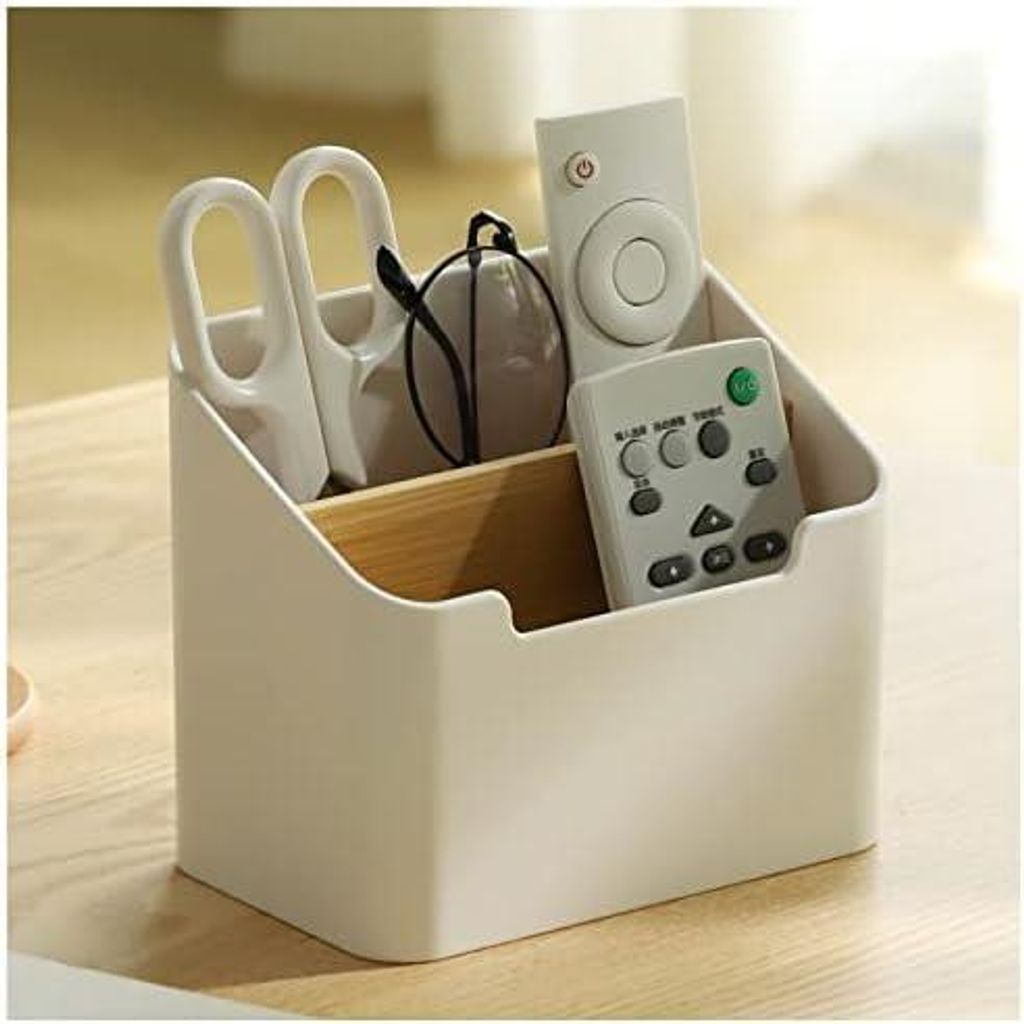 Schreibtisch Organizer Holz Desktop Organizer Desktop Fernbedienungshalter Schrein Aufbewahrungsbox Für Das Home Office 14,3 * 9,2 * 12cm