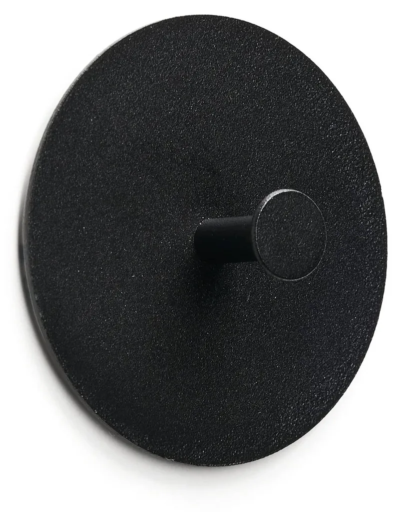 Accroche serviette adhésive pour cuisine et salle de bain, noir mat