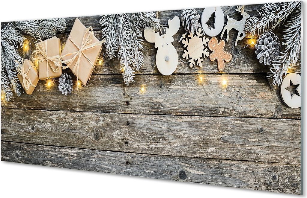 Spritzschutz 100x50 Wandkunst Reisig Geschenke Kegel