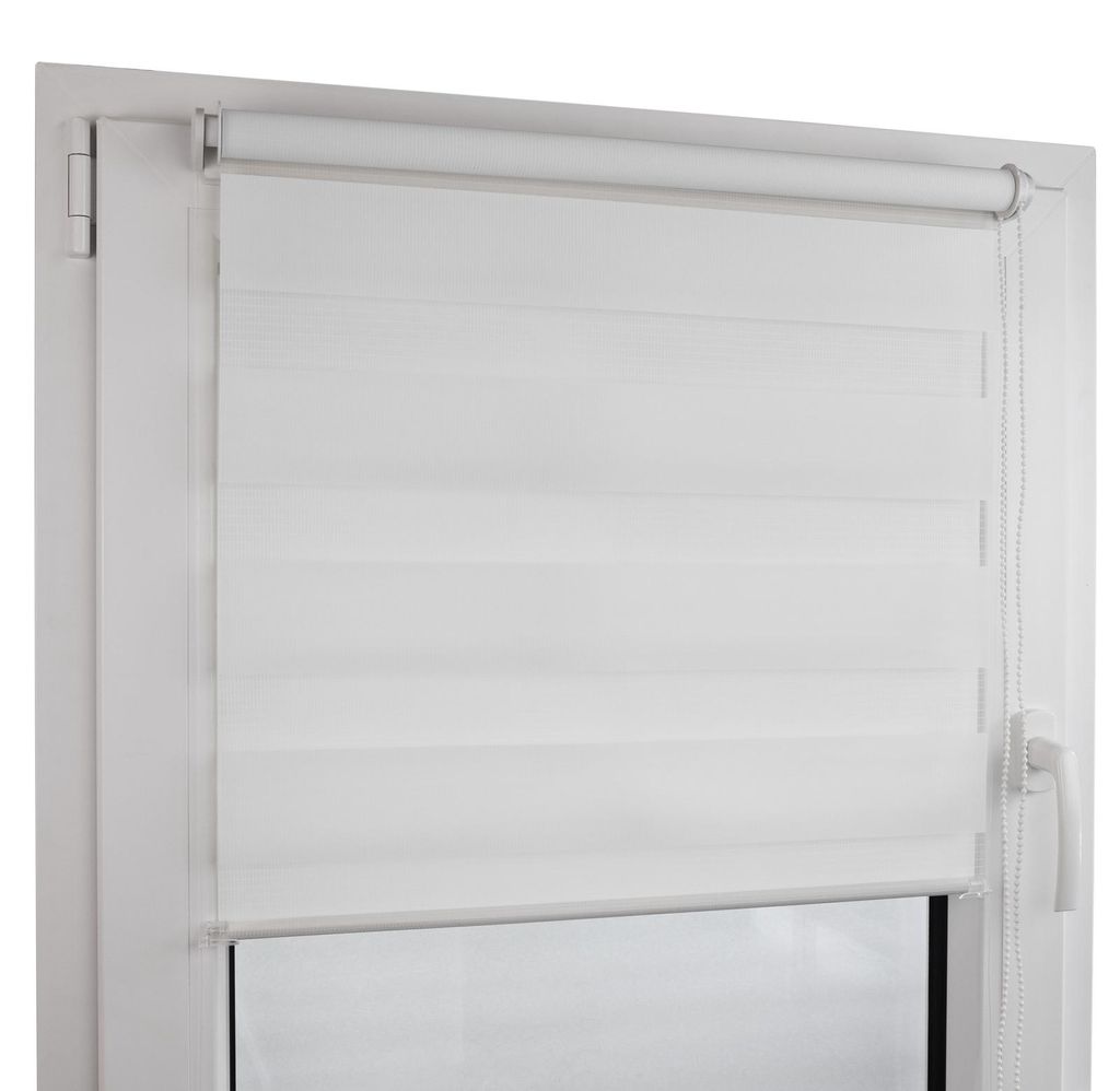 Deco4Me Doppelrollo Klemmfix ohne Bohren – Sicht- und Produktbild 