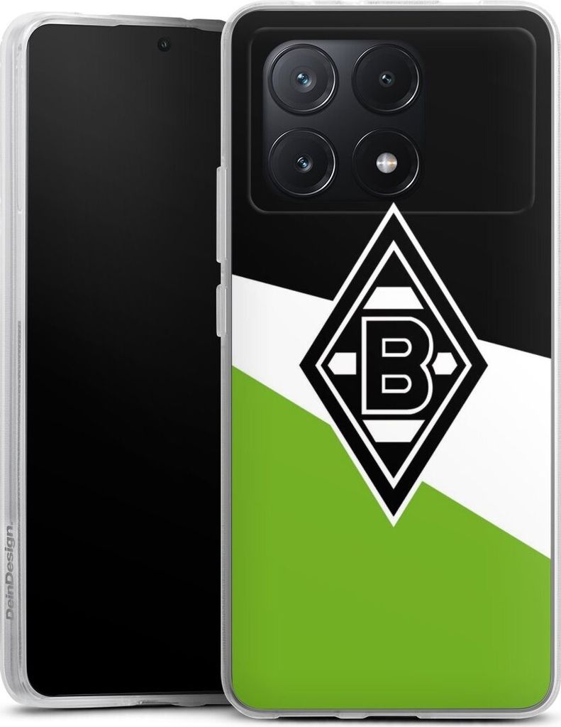 DeinDesign Handyhülle für Xiaomi Poco X6 Pro Silikon Hülle Case Smartphone Schutzhülle Borussia Mönchengladbach Gladbach Offizielles Lizenzpro...