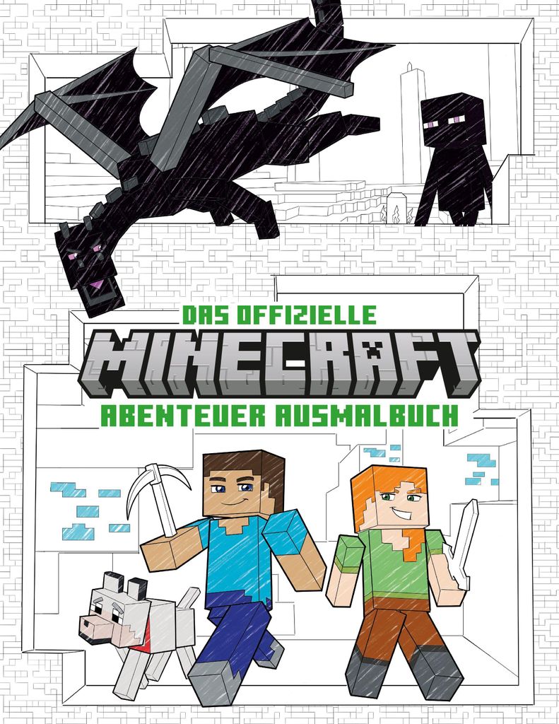 Das offizielle Minecraft-Abenteuer-Ausmalbuch Produktbild 