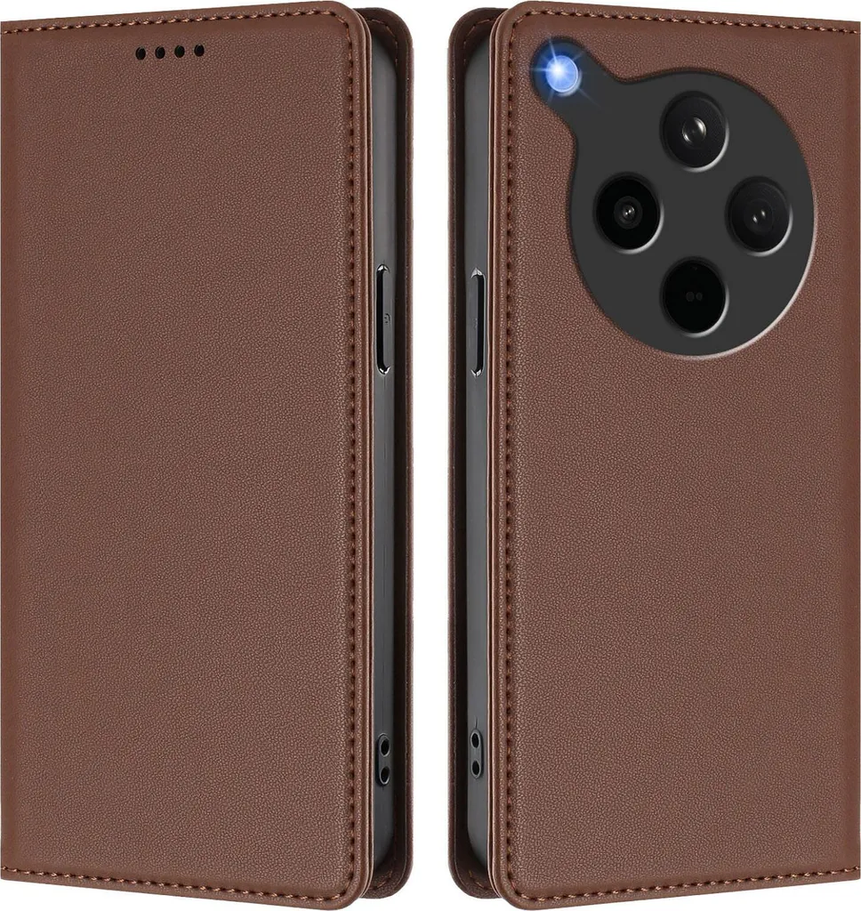 Custodia Oppo Find X8s+ Marrone: Emozione in Pelle e Funzione Magnetica