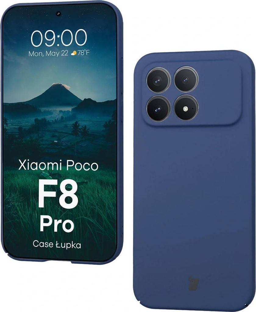 Handyhülle für Xiaomi POCO F8 Pro, Bizon Case Lupka, Blau