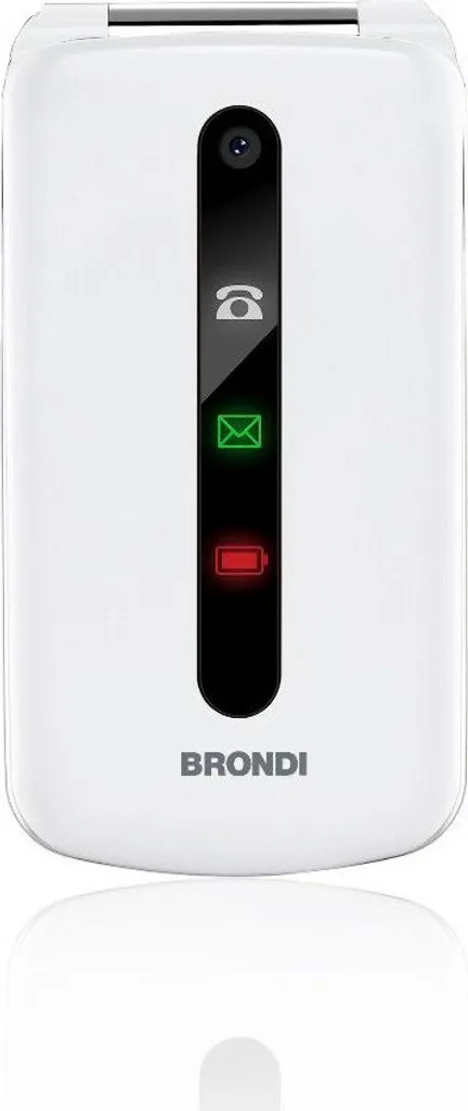 Téléphone portable Brondi President Blanc - Clapet, Écran 3 pouces