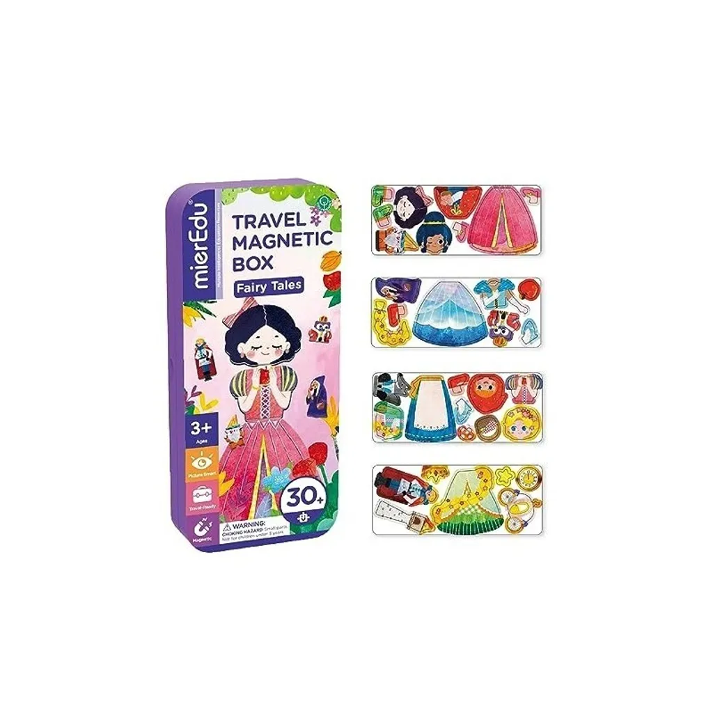 Boîte magnétique MierEdu Contes de fées - Puzzle éducatif nomade 3 ans