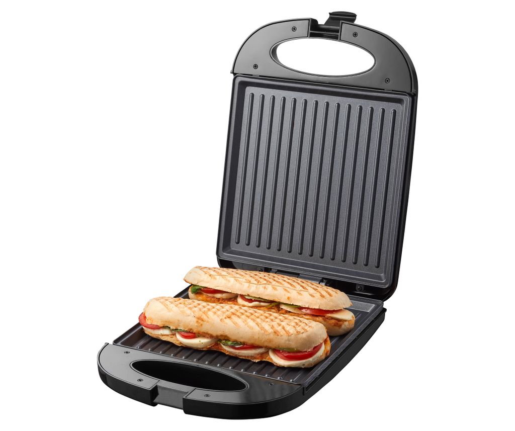 Tomado TGS4000B – XXL-Sandwichmaker – Für 4 Toasts – Panini-Grill – PFAS-frei – Grillgerät – 1200 Watt – Schwarz