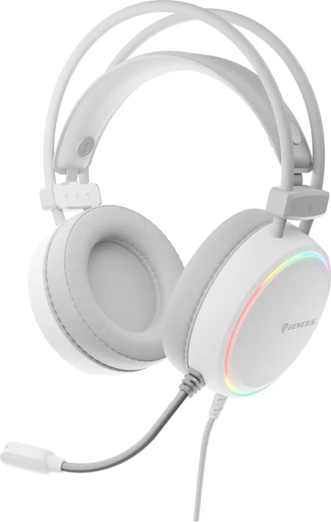 Casque Gaming Genesis Neon 613 Noir : Confort Premium et Éclairage RGB