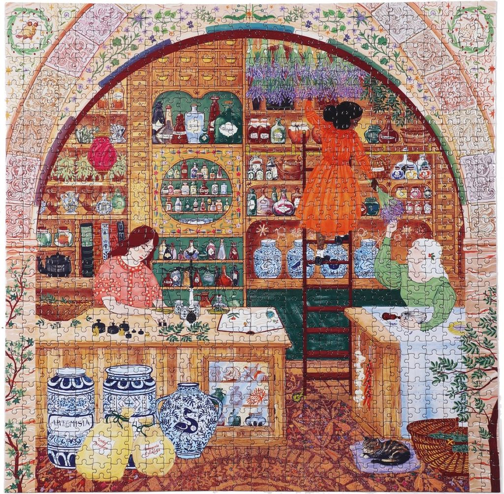 EEBOO Quadratisches Puzzle Apotheke 1000 Teile