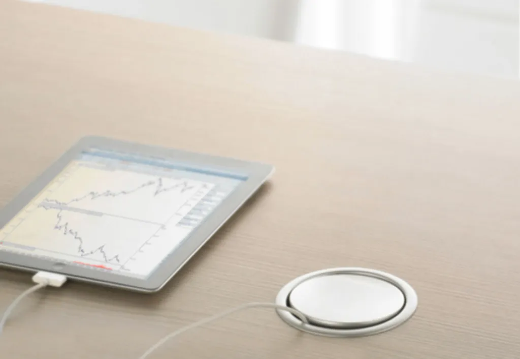 Evoline Port Triple argent en aluminium avec couvercle basculant design