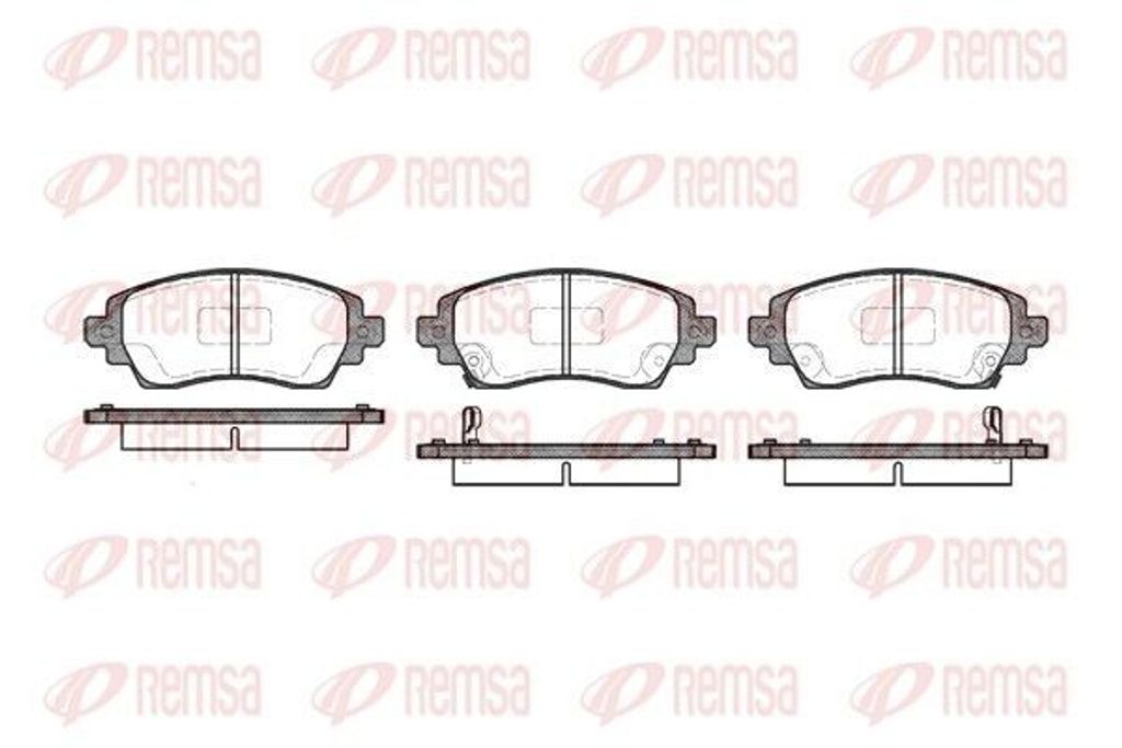 REMSA Bremsbeläge Satz Vorne Bremsklötze für TOYOTA COROLLA Liftback (E11) 0716.02