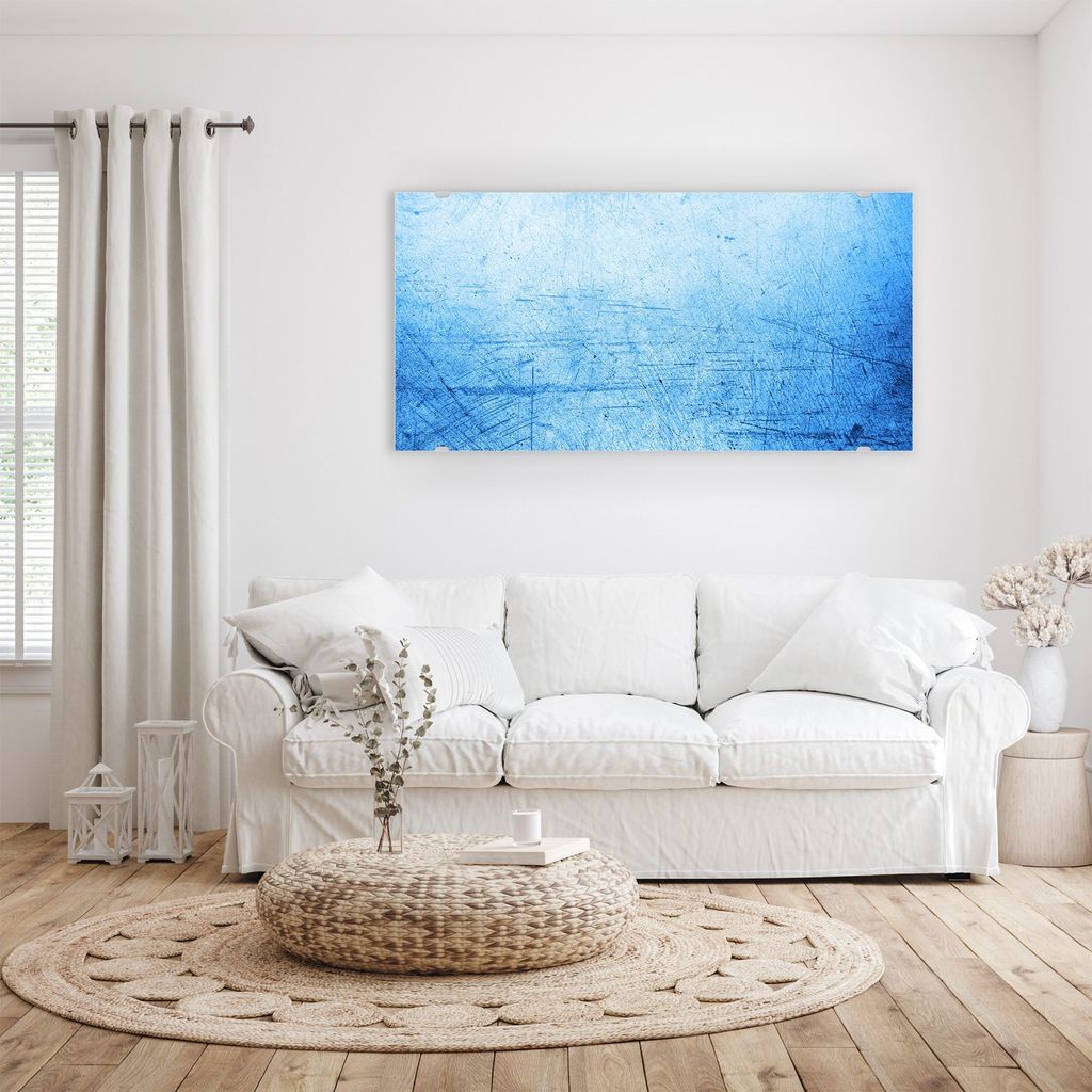 Glasbild Wandbild Raue Wand 110x55cm in XXL für Wohnzimmer, Schlafzimmer, Badezimmer, Flur