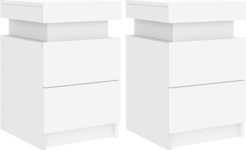 VidaXL 836750, Biały, Drewno, 350 mm, 390 mm, 550 mm, 2 Zdjęcie produktu 