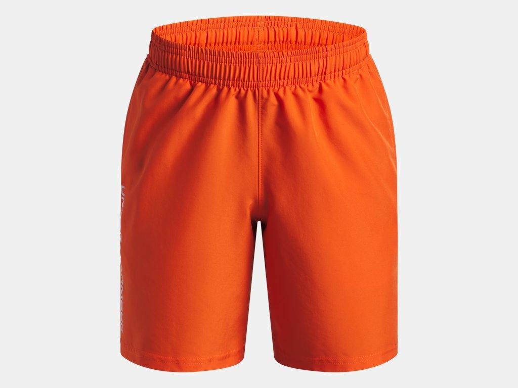Shorts Under Armour Tech Woven Wordmark Boys Junior L orange