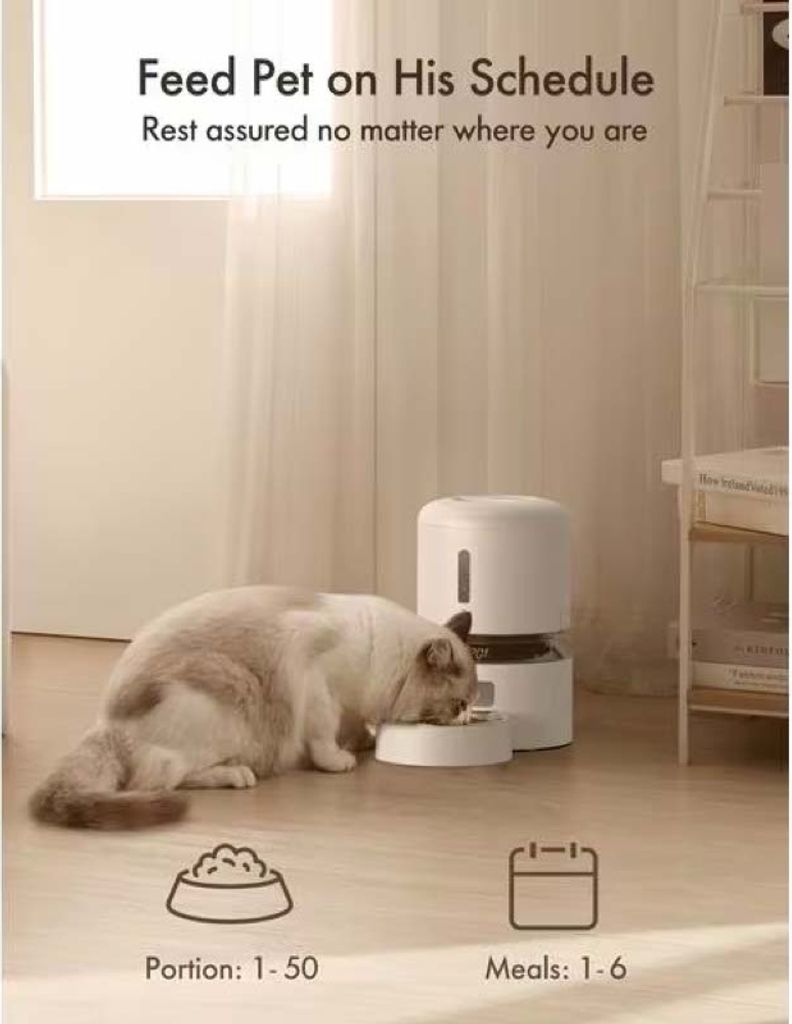 Petlibro Granary, Haustierfutterautomat, Weiß, Katze, 3 l, Produktbild 
