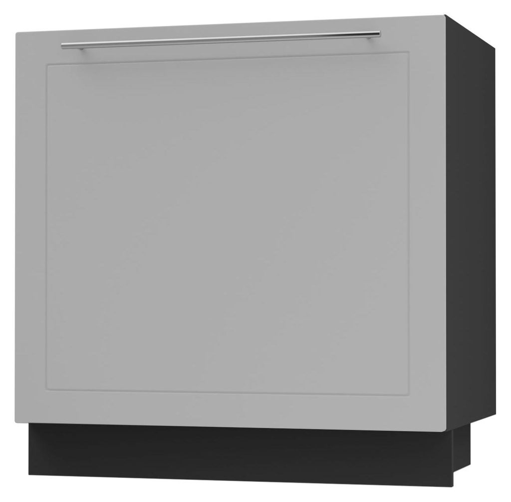 Spülenunterschrank BARI 80x82cm lackiert Ausführung wählbar BA-D1Z - 80,RAL 7040 fenstergrau matt,schwarz,REJS Comfortbox (Vollauszug)