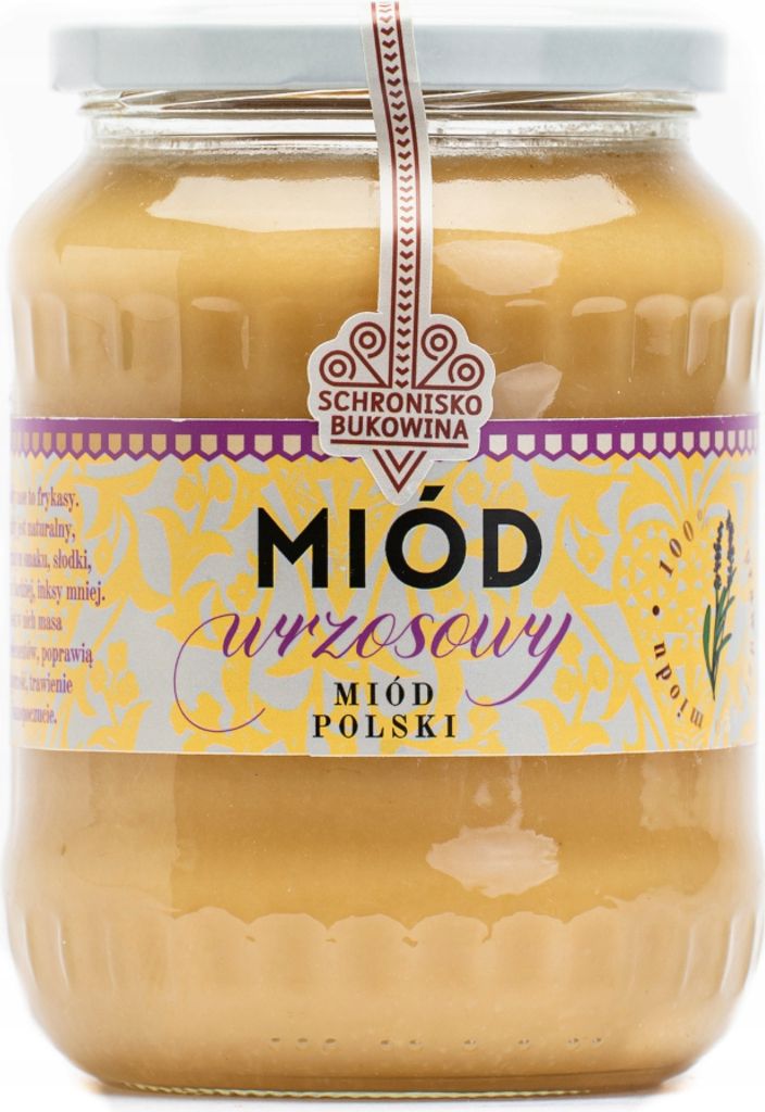 Miód wrzosowy 710 ml/1kg - Schronisko Bukowina Zdjęcie produktu 