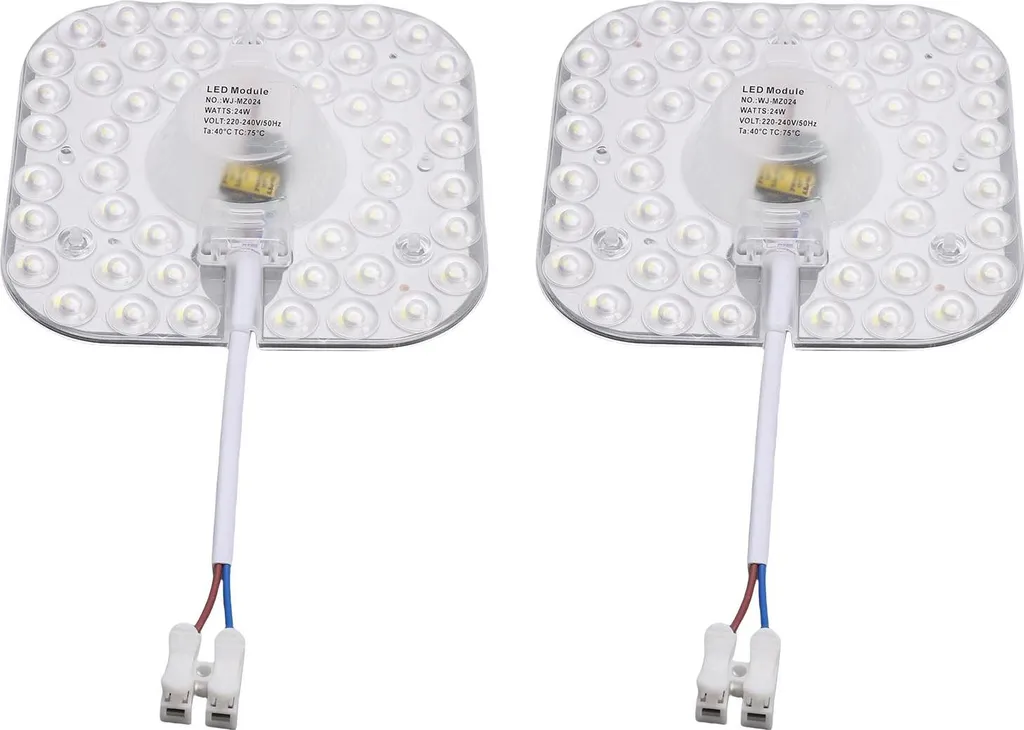 2 Pz Retrofit LED 24W Magnetico - Modulo Quadrato 128mm High Lumen