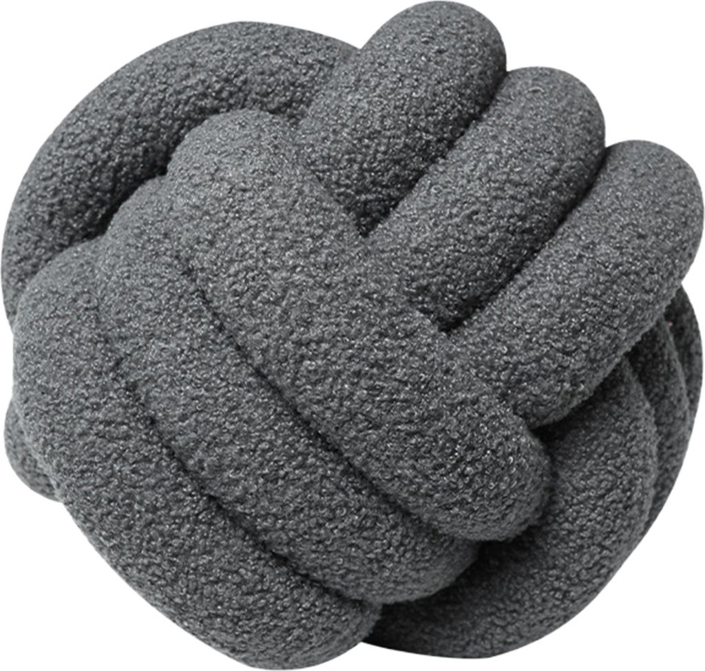 Kissen, manuell geflochtener Knoten, 22 cm, runde Kugelform, Sherpa, elastisch, Schlafbegleiter, Sofa, Couch, Dekoration, Wurfkissen, Fotografie-Ki...