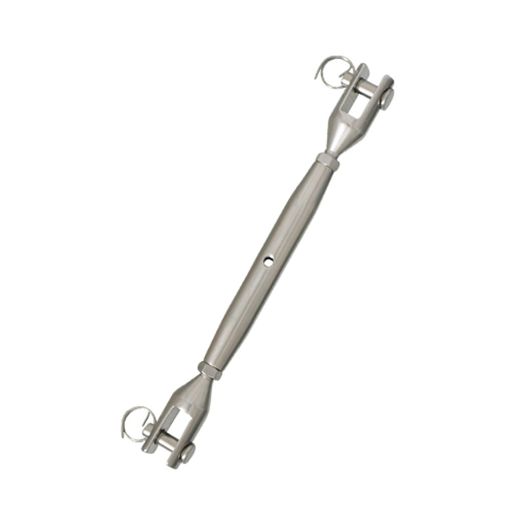Edelstahl Wantenspanner 14mm mit gedrehtem Gabelkopf
