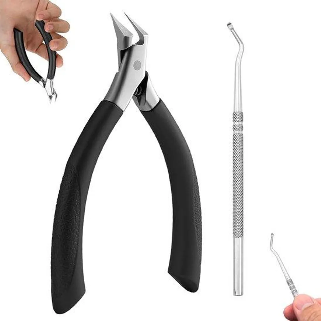 Coupe-ongles orteils pour ongles épais - Lot de 2 accessoires de soins