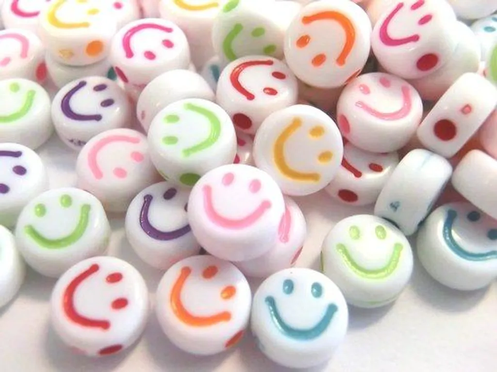 Lot de perles rondes en acrylique 7 mm pour enfilage et décoration