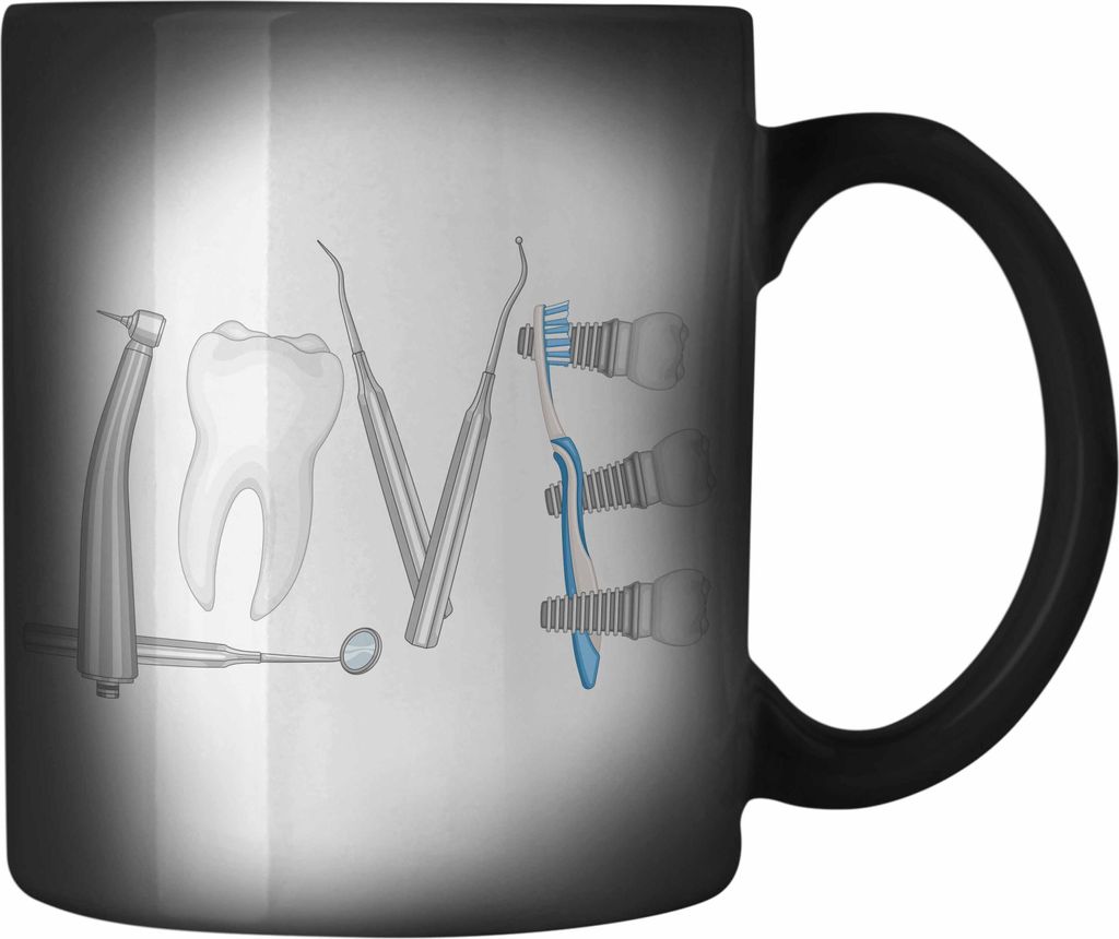Trendation - Zahntechniker Zahnmedizinische Fachangestellte Farbwechsel Zauber-Tasse Geschenk Zahnarzt Lustig Praxis Geschenkidee Zahnarzthelferin ...