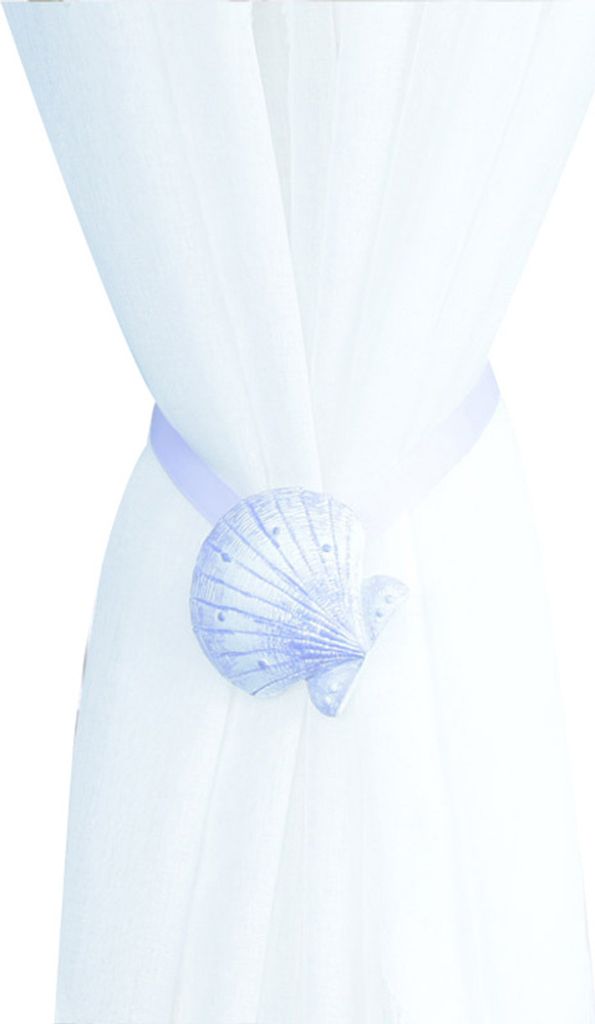 Muschel Magnetic Curtain Schnalle Tieback Holdback Halter Halter Halter Schlafzimmer Dekoration-Lila