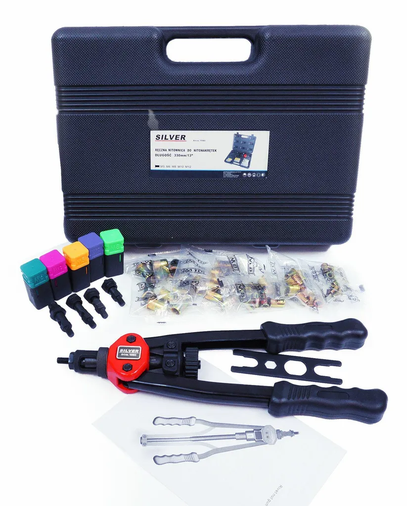Rivettatrice per Inserti Filettati M5-M12 | Struttura in Acciaio 40Cr