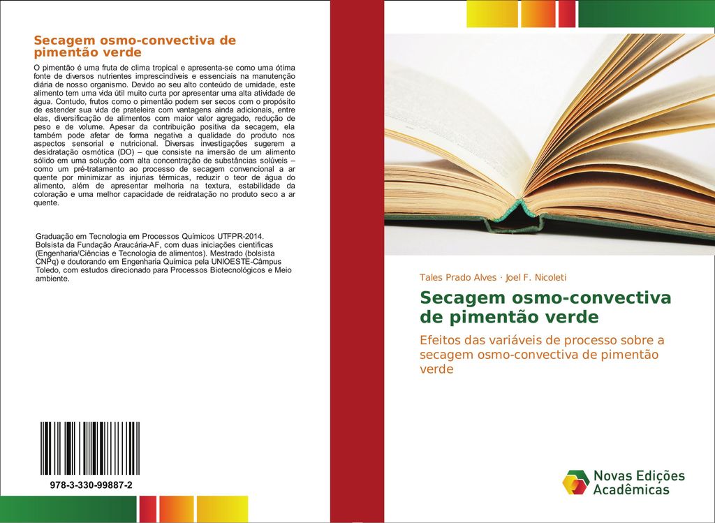 Secagem osmo-convectiva de pimentão verde